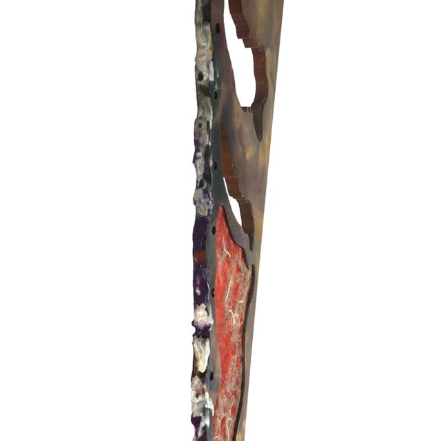 Paint Abstract Hanging Sculpture - Triangles With Organic Edges by Mickey "Kano" Kane For Sale - Image 7 of 8