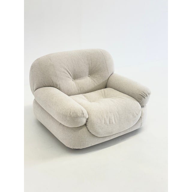 Sapporo Chair in Crème Beige by Mario Marenco for Mobil Girgi, 1970s For Sale - Image 6 of 13