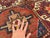 Antique Khamseh Qashqai Hand-Knotted Wool Rug - 10'9" X 5'4" For Sale - Image 9 of 12