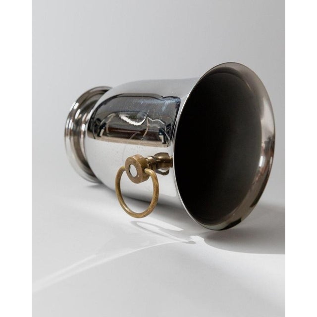 Vintage Silver-Plated Wine Cooler from Jean Couzon, 1980s For Sale - Image 4 of 11