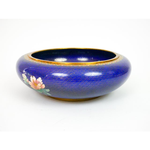 Large Early 20th Century Cloisonne Bowl With Stand For Sale - Image 10 of 12