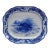 Antique Royal Cauldon Flow Blue Thanksgiving Turkey Meat Serving Platter 22" For Sale