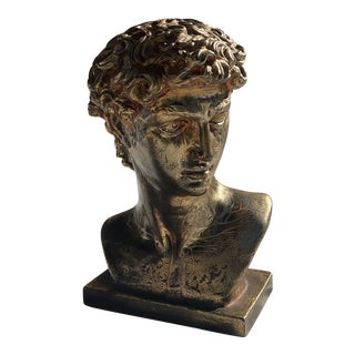 1970s Michelangelo David Gold Head Sculpture For Sale