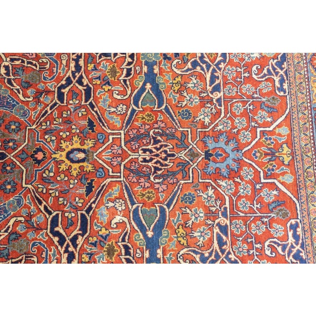 Antique Tehran Rug 4'7'' x 6'10'' For Sale In New York - Image 6 of 12