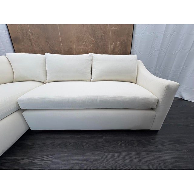 Rh Belgian Classic Slope Arm Left-Arm Bench-Cushion L-Sectional For Sale - Image 14 of 18