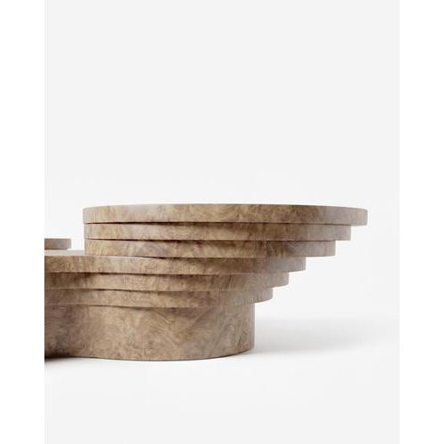 Slice Me Up Coffee Table in Madrona Burl Wood by Pietro Franceschini For Sale - Image 4 of 5