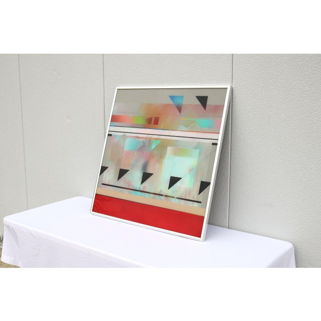 1988 Richard Hammond Flight-1 Abstract Expressionism Artwork Enamel on Plexiglass For Sale In New York - Image 6 of 18