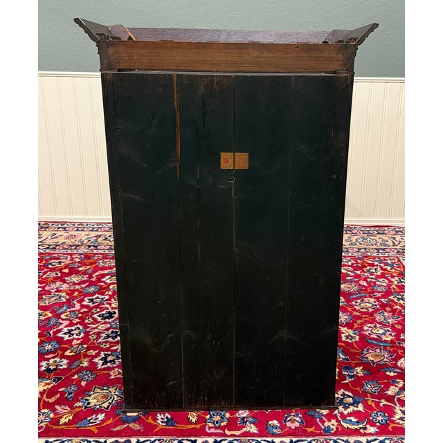 Antique English Oak Jacobean Revival Bookcase Barley Twist Display Cabinet C1890 For Sale - Image 16 of 17