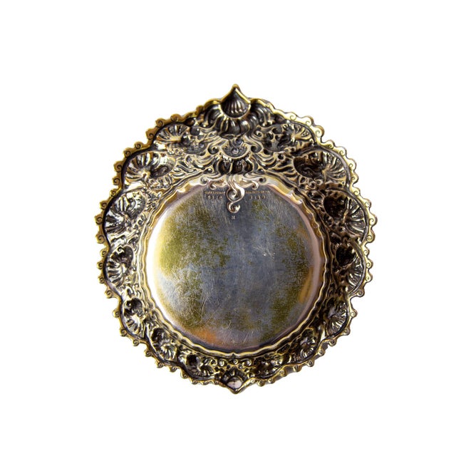 Gorgeous hollowware dish from Tiffany in sterling silver with 14kt gold wash. Made between 1870-1891, Edward Moore's...