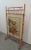Aesthetic Victorian firescreen, made of Bamboo with silk panel