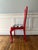 This pair of early 20th century, Queen Anne style chairs are newly lacquered in "Chinese Red" and the seats have been...