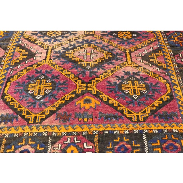 Textile Antique Persian Shiraz Rug - 04'02 X 05'10 For Sale - Image 7 of 9