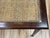 Vintage Carved Wood Caned Game Table With Inset Glass Top For Sale - Image 9 of 11