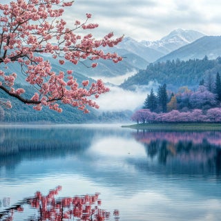 Cherry Blossoms 8, Contemporary Landscape Photography For Sale