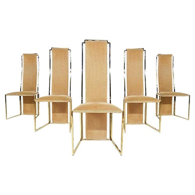1980s Dining Chairs by Alain Delon, France, 1980s, Set of 5 For Sale - Image 5 of 5