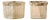 1950s Pair of 14" Square Ribbed Garden Planters For Sale