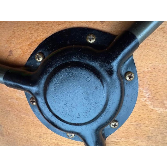 Mid Century Danish Dot Stool With Three Legs For Sale - Image 9 of 9