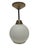 Silver Art Deco Pendant Lamp, Poland, 1950s For Sale - Image 8 of 9