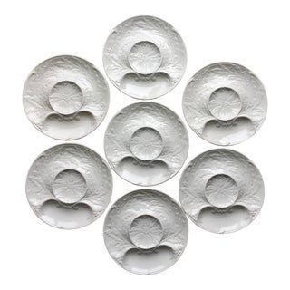 Antique French Gien Artichoke Plates-Set of 7 For Sale