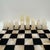 Onyx Vintage Hand Carved Marble & Onyx Chess Set With Sculptural Aztec Inspired Pieces For Sale - Image 8 of 9