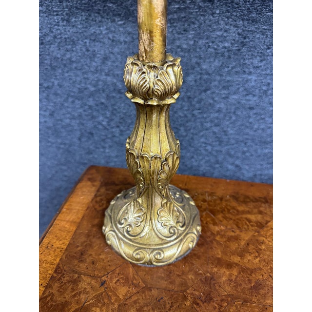 Gold Gilt-Stick Lamps/Pair For Sale - Image 13 of 13