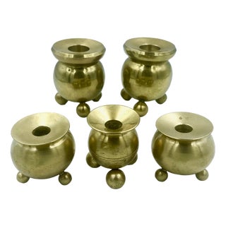 Candlesticks from Gusum Bruk, Sweden, 1982, Set of 5 For Sale