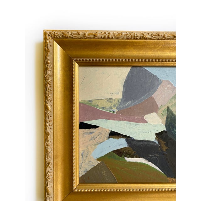 "Rocky Shore" 2026 Painting by Jessalin Beutler With Vintage Frame For Sale - Image 4 of 4