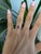 Modern 1.27Ct Gia Certified Pink Sapphire Ring With Natural Diamonds in Solid 14k Gold, Size 6.75 For Sale - Image 3 of 10