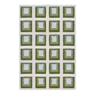 Color Study Handwoven Wool Flatweave 8' x 10' Rug - Topanga For Sale