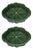 Bordallo Pinheiro Cabbage Oval Platter 15", Green, Set of 2 For Sale