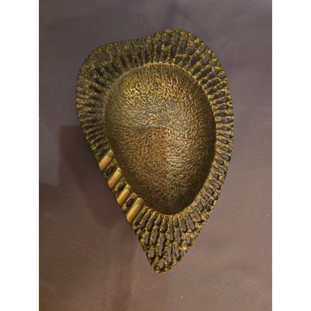 Mid-Century Modern Solid Brass Trinket Bowl by Dayagi For Sale - Image 3 of 6