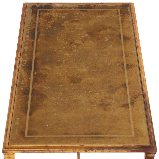 Maison Ramsay French Gilt Iron Coffee Table Attributed to Maison Ramsay, C. 1960 For Sale - Image 4 of 4