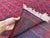 Good Quality Red and Navy Mushwani Andkhoy Hand-Woven Wool Rug - 6'8" X 10' For Sale - Image 11 of 12