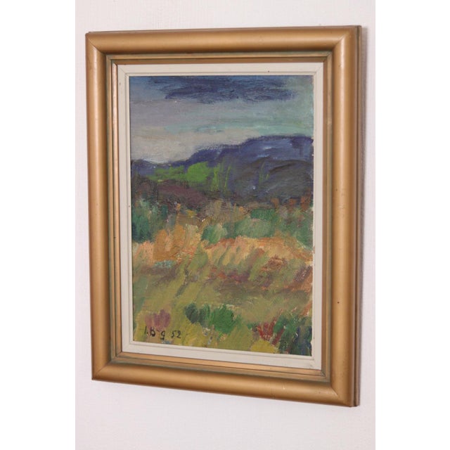 Ivan Broberg, Countryside, 1950s, Oil on Panel, Framed For Sale - Image 16 of 16