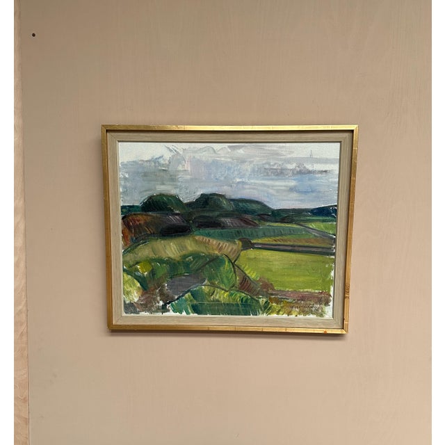 Wilgot Olsson, Orust, 1960s, Oil Painting on Canvas, Framed For Sale - Image 10 of 17
