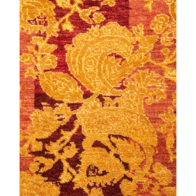 Traditional Mogul, One-of-a-Kind Hand-Knotted Runner Rug - Pink, 2' 7" x 5' 6" For Sale - Image 3 of 8