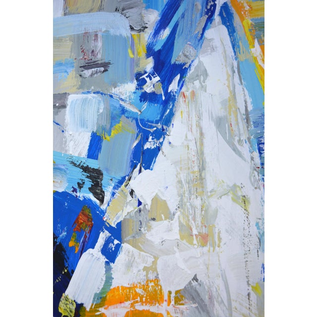"Abstract Sailboat." Original Painting For Sale - Image 4 of 9