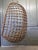 Mid-Century Hanging Bamboo and Rattan Egg Chair For Sale - Image 4 of 9