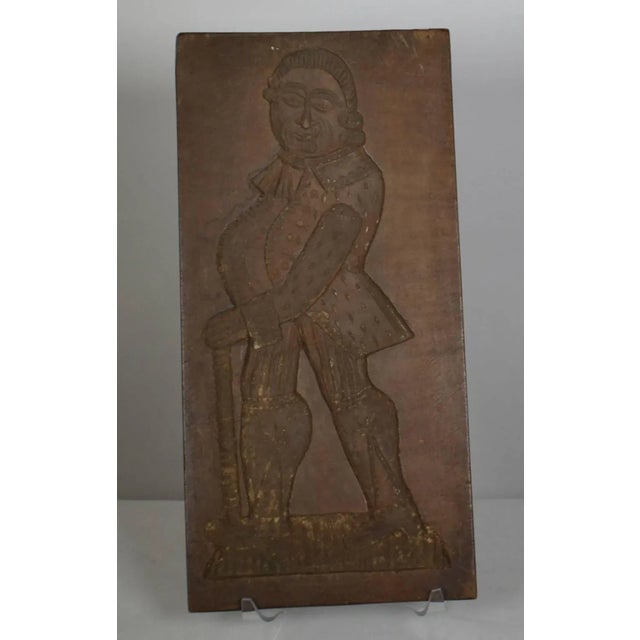 Double sided wooden gingerbread mold (Man and Woman), circa 1850.
