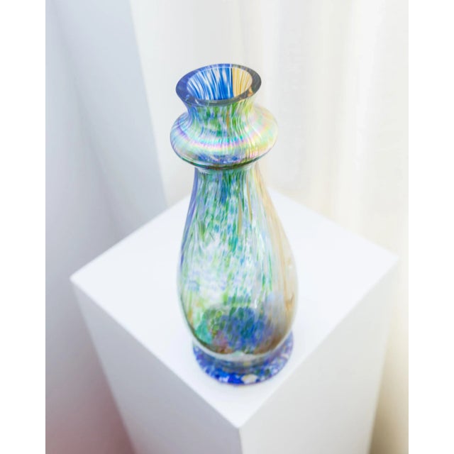 Glass Multicolored Murano Glass Vase, 1970s For Sale - Image 7 of 11