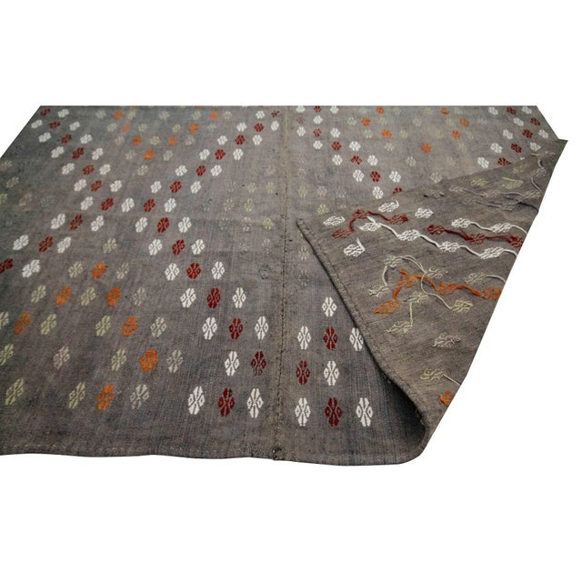 Mid 20th Century Vintage Kilim Rug-6′2″ × 8′6″ For Sale - Image 5 of 7