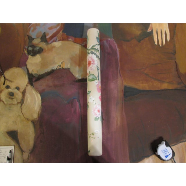 Vintage 90s Pink Floral Motif Wallpaper For Sale - Image 4 of 7