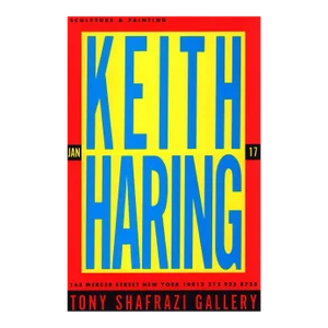 Keith Haring 1987 Tony Shafrazi Gallery Announcement