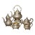 Mid 19th Century English Victorian Sterling Silver Tea & Coffee Service, Louis XV Pattern For Sale