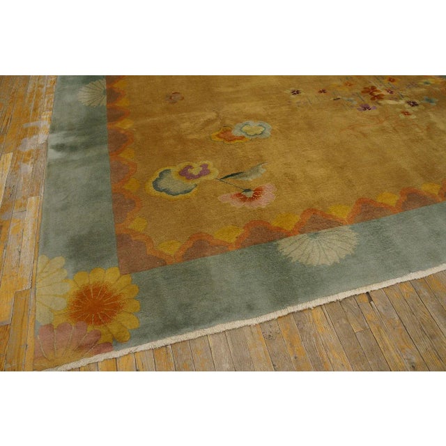 1920s Chinese Art Deco Carpet By Nichols Atelier ( 8'10" x 11'3" - 269 x 343 ) For Sale - Image 10 of 12