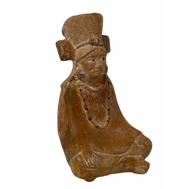 Early 20th Century Pre-Colombian Style Clay Pottery Figure For Sale - Image 12 of 12