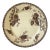 Antique Sarreguemines “Royat” Brown Transferware Plate With Water Lilies For Sale