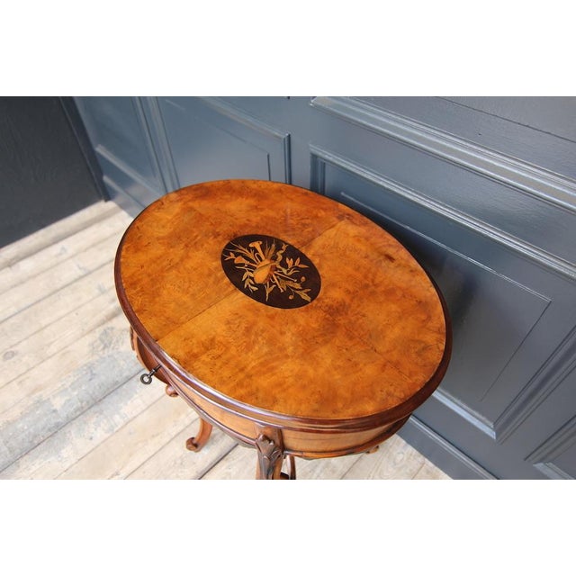 Tan Wiener Baroque Sewing Table, 1860s For Sale - Image 8 of 18