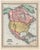 Original hand-colored map of North America, published by Charles DeSilver in Philadelphia in 1858. The map presents the...