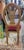 Fine antique French carved giltwood vanity chair with a red velvet seat. Features fluted legs kidney shape balloon seat...